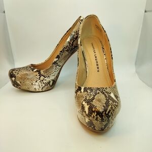 Chinese‎ Laundry Wonder Python Platform Pumps Stilettos Womens Size 7.5 Baddie